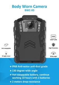 Quality Ambarella IP68 Waterproof Body Video Camera Hot Swappable 2200mAh wholesale