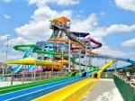 Fiberglass Outdoor Spiral Slide Water Pool Slide Playground For Amusement Park
