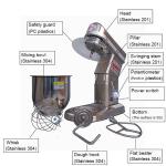 5L Commercial Mixer Machine Food Cake Kitchen Food Blender Stand Planetary