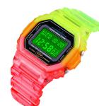 1622 Jam Tangan Colorful Light Lady Sport Watch Digital Wrist Watch Electronic