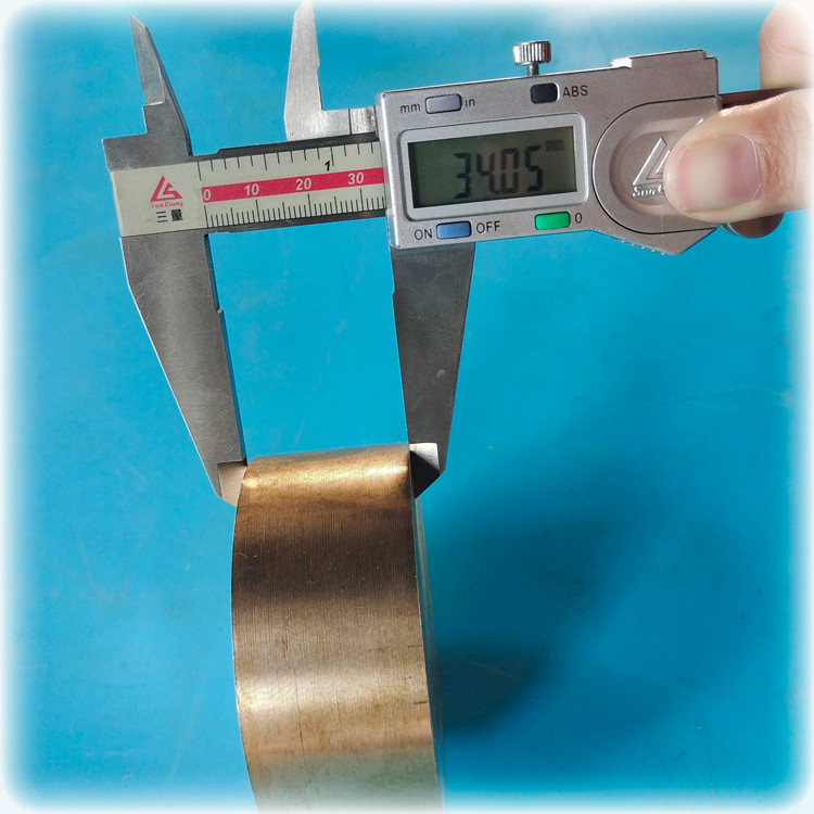 80x34mm Copper Based Alloys C17200 Disc QBe2 Beryllium Copper Alloy