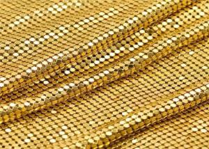 Quality Golden Flat 2.5m Decorative Steel Mesh Metal Sequin wholesale