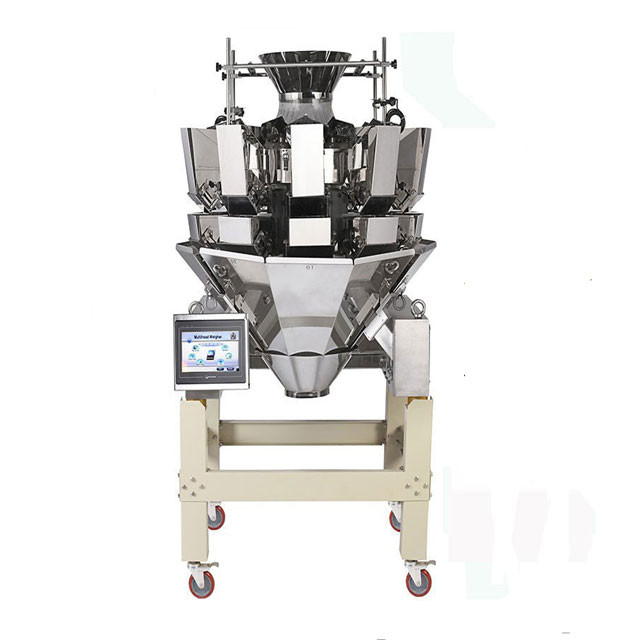 Automatic 2.5L Hopper 10 Head Multihead Weigher For Snacks Candy Frozen Food