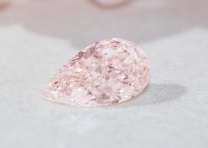 Quality Fancy Pink Lab Grown Colored Diamonds CVD Pear Modified 2+ct IGI Certificate wholesale