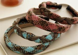 Quality GLH017 Non-slip premium hair accessories knitted twist high cranial pressure headband wholesale