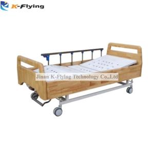 Quality Wooden Medical 2 Cranks Adjustable Manual Nursing Bed Home Care wholesale