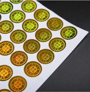 Quality Holographic Film Self Adhesive Shipping Labels , Waterproof Roll Label Stickers wholesale