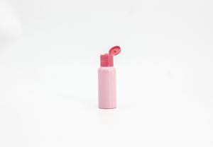 Quality 1.7oz50ml Pink PET Cosmetic Bottle Small-Size Liquid Container Skincare Bottle Flip Top Cap Sprayer Pump Plastic Bottle wholesale