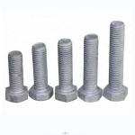 Carbon Steel Power Line Fittings Hot Forged HDG Hex Bolt And Nut Grade 6.8