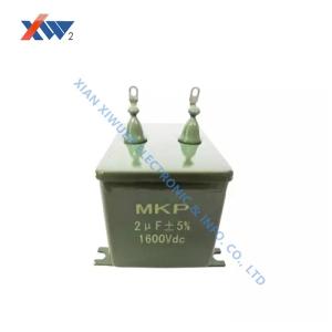 Quality MKP High Voltage Film Capacitor Sealed Structure , 1600VDC 2 Uf Capacitor wholesale