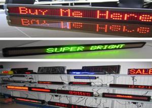 Quality Bus Taxi Digital LED Scrolling Message Display Board RGB LED Screen 7.62 Mm Pixel Pitch wholesale
