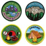 Outdoor Adventure 3D Vintage Boy Scout Patches Pantone Matched