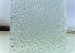 Diamond Embossed Decorative Patterned Glass 2mm 4mm 6mm Thickness For Shower