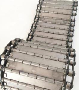 Quality Galvanized Stainless Steel Plate Chain Conveyor Belt For Chip wholesale