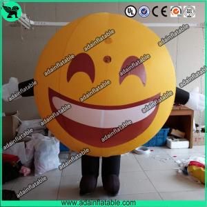 Quality Advertising Happy Face Inflatable QQ Inflatable Customized Walking Smile Ball Costume wholesale