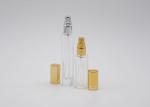 Square Cologne Perfume Tester Bottle With Gold Aluminum Spray Pump