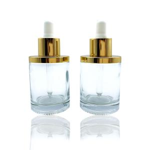 Quality Clear Essential Oil Glass Dropper Bottle 30ml 50ml Leakage Proof wholesale