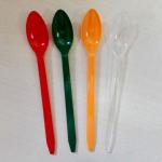Long Handled Plastic Ice Cream Spoons , Mini Ice Cream Serving Spoon Food Grade