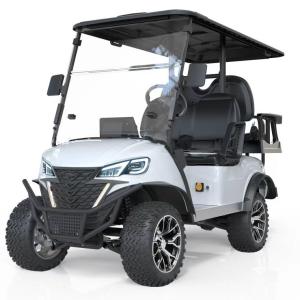 Quality Seats 1-2 Electric Golf Cart Hunting 4 Passenger with 5kw AC Motor and Curb Weight of 400-500kg wholesale