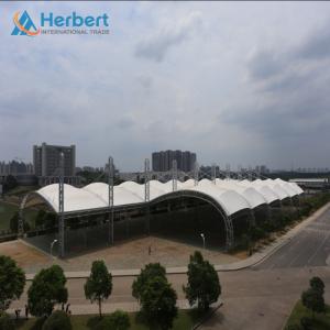 Quality EPS Roof PVC PTFE Tensile Membrane Spatial Cable Domes Welding For Structure wholesale