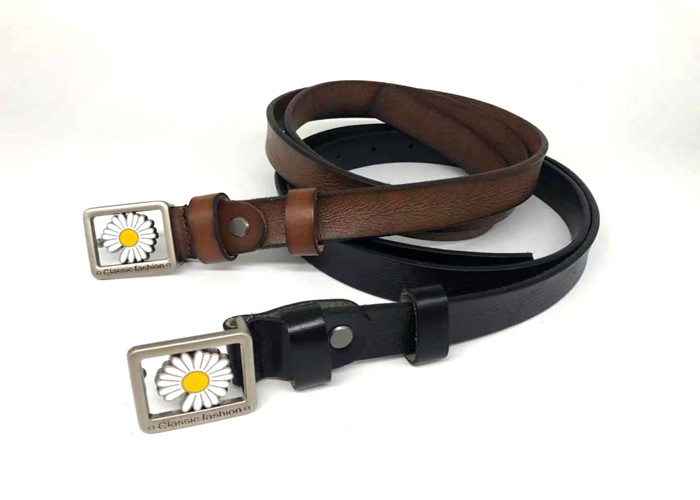OEM 90CM Zinc Alloy Women's Fashion Leather Belts