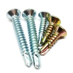 Quality White Blue Zinc Countersunk Head Cross Recessed Self Drilling Hex Flange Bolts wholesale