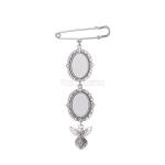 Sublimation Blank Metal Brooch Pendants Sublimation Brooches Pendant