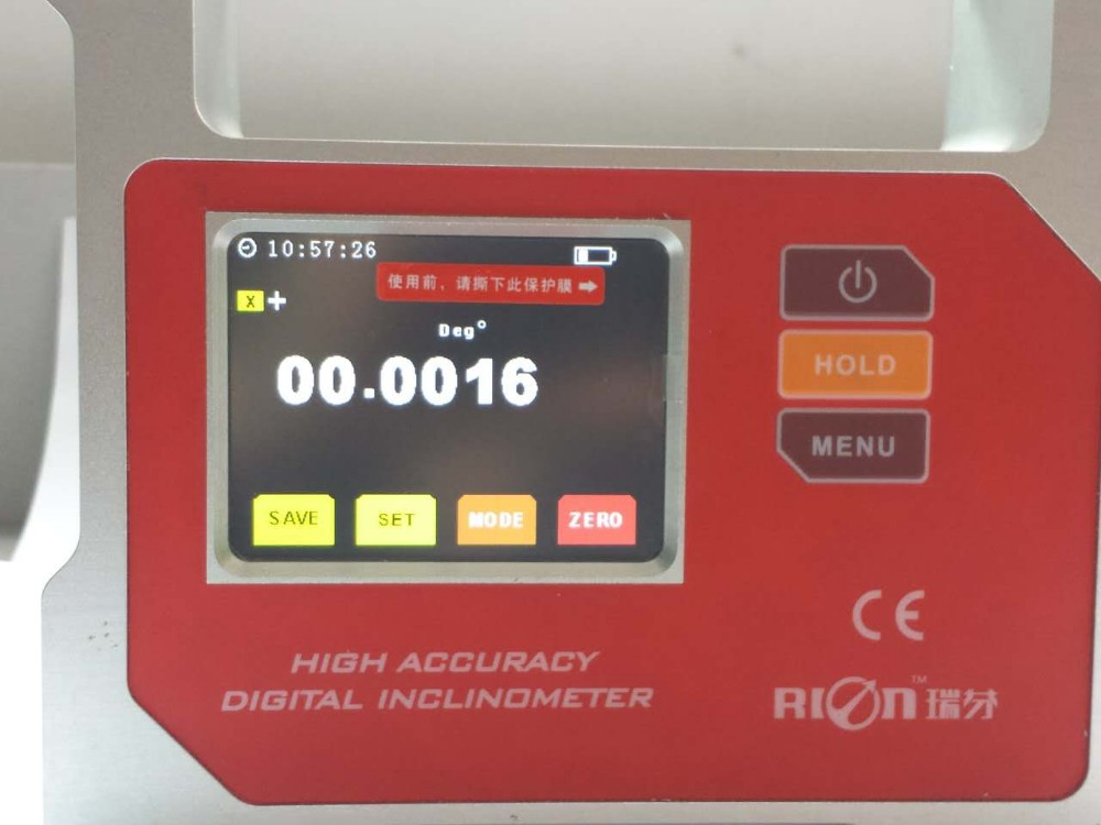 Dual Axis Magnetic Digital Inclinometer LCD Screen Radian Measurement