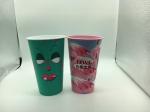 Printed Disposable Plastic Cups Hot Drink UV Printing Customized Logo