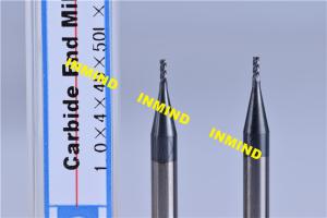 Quality SGS Mico Two Flute Milling Machine Bits End Mill With TiSiN / NANO Coating wholesale