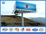 Anti-rust Galvanized Advertising Trivision Billboard Street Steel Pole