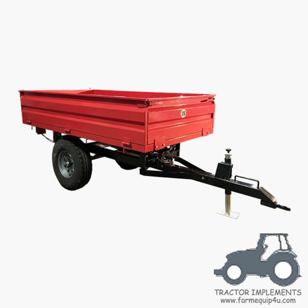 1.5T2W - Off Road Hydraulic Dump Trailer 1.0ton; Single Axle Farm Tipping