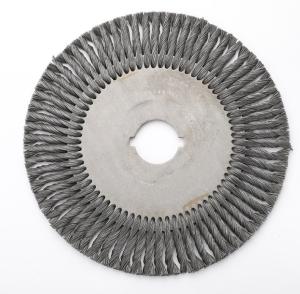 Quality 100*16mm Large Flat Stainless Steel Polished Wire Wheel Brush For Industrial Derusting wholesale