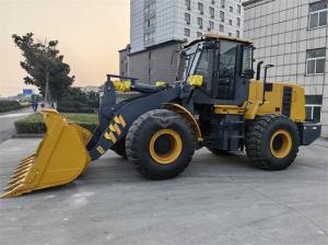 Quality ZL50GN 5.5 Ton Wheel Loader With 3m3 Rock Bucket &amp; Shangchai Engine wholesale