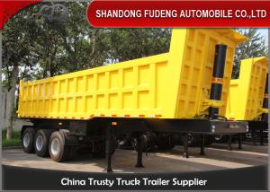 Quality 3 / 2 Axle Dump Semi Trailer With WABCO Breaking Valve 100T Max Payload wholesale