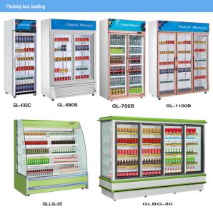 Quality Stainless Steel 210L Beverage Display Cooler for Cooling Beverages at 0-10 Temperature wholesale
