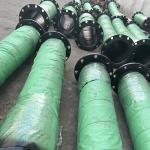 Suction And Discharge Hose Blue Black Rubber Basket Braided