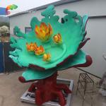 Customized Weather Proof Fiberglass Flower For Theme Park
