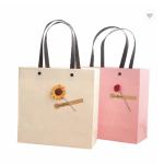 Fashionable Reusable Embossed Art Boutique Paper Bag For Gift Shop
