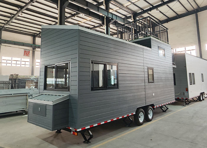 Modular Home Prefabricated Tiny House On Wheels WIth Light Gauge Steel Frame