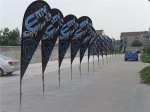 Quality 5m Beach Outdoor Banner Flags Eco Friendly Aluminum Fiberglass wholesale
