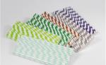 Christmas colorful striped paper straws