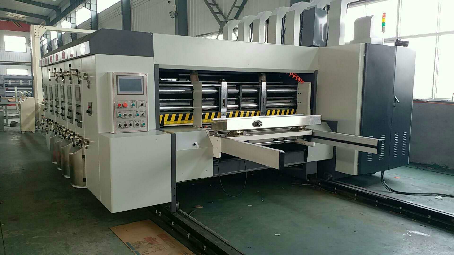 Flexo Printer Slotter Machine Equipment Thickness 2-10mm Four Colors Printing