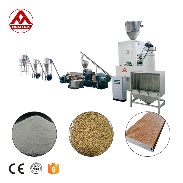 38CrMoALA Screw Material PP PE Wood Compounding Pelletizing Extrusion Line for Output