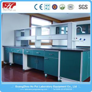 Quality Economical All Wood Lab Island Bench / Lab Center Bench With Aluminum Coated wholesale