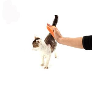 Quality TPR Material Pet Hand Brush , Pet Dematting Comb Washable Size 13 * 8.5cm wholesale