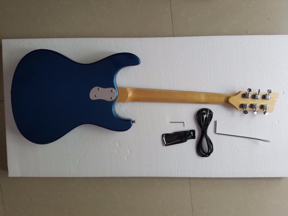 Custom Mosrite Electric guitar JRM Johnny Ramone Guitar with Water Ripple in Green Color