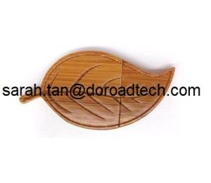 Quality New Hot Sale Wooden Leaf Shaped USB Flash Drives wholesale