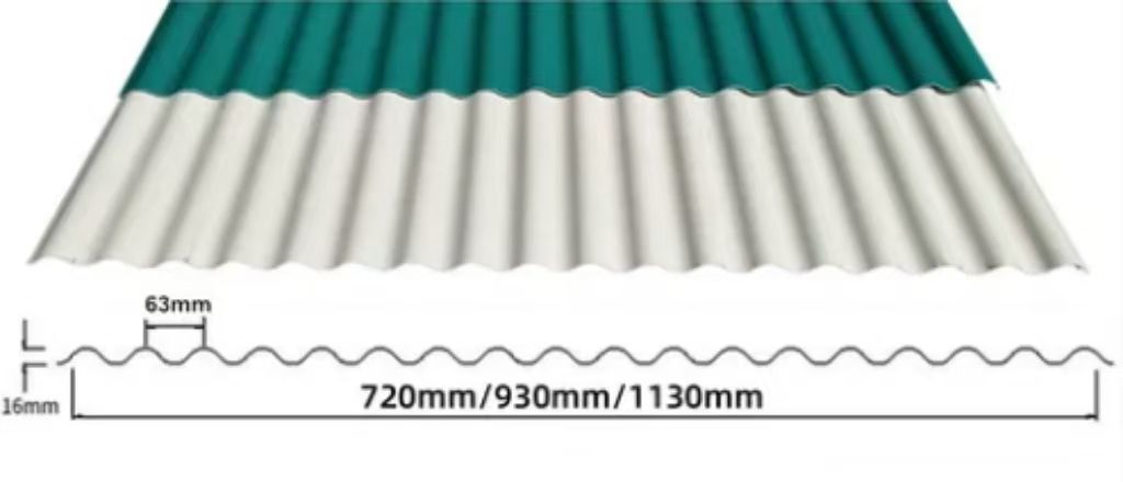 900-1360mm Circular Wave Tile for Easy Application