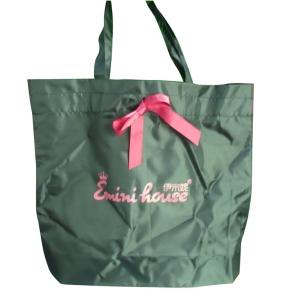 Quality Custom 210D Supermarket Butterfly Bow Printing Ribbon Nylon Storage Bags wholesale